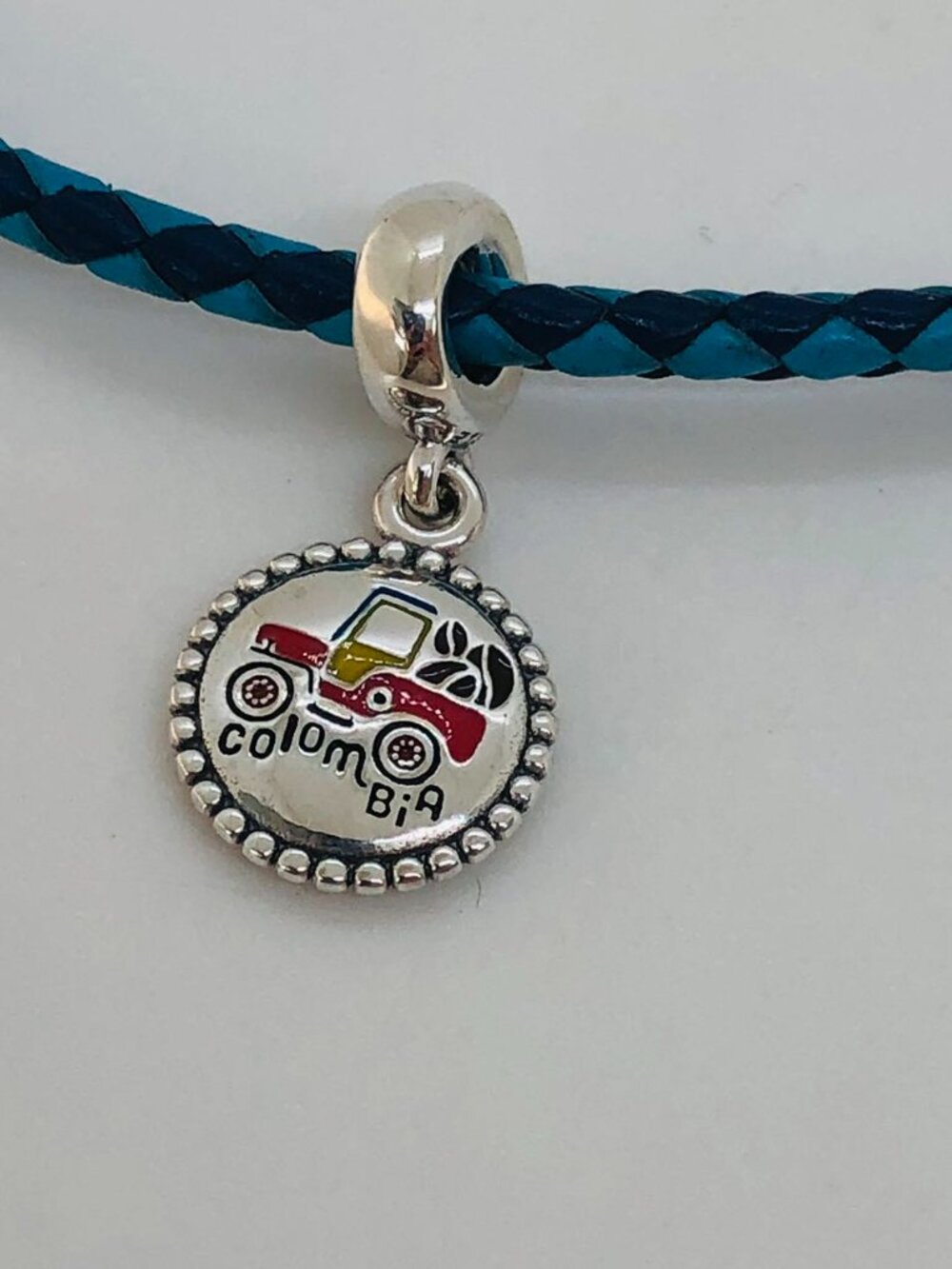 ✨✨Pandora Colombia Exclusive Country Truck Flag Colors Dangle Charm